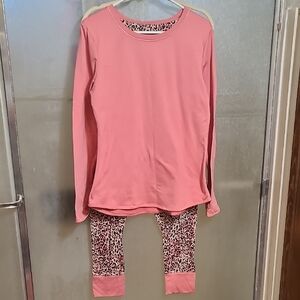 Pink Leopard Kids Pajama Set